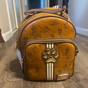 Disney Loungefly Backpack with Disney Dog Pattern